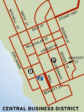  Map of Daly Street Bridge on Stuart Highway Darwin Australia