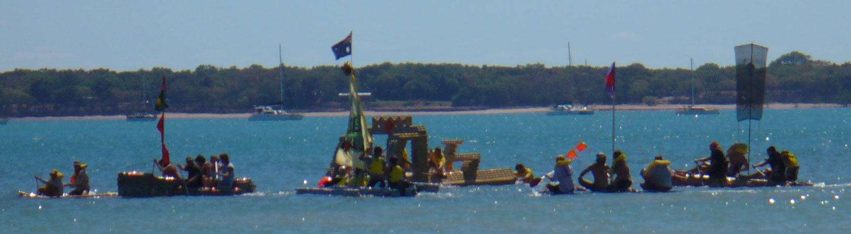 Darwin Lions Beer Can Regatta at Mindil Beach in Darwin Northern Territory Australia