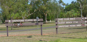 Getting to Casuarnia beach and Signs